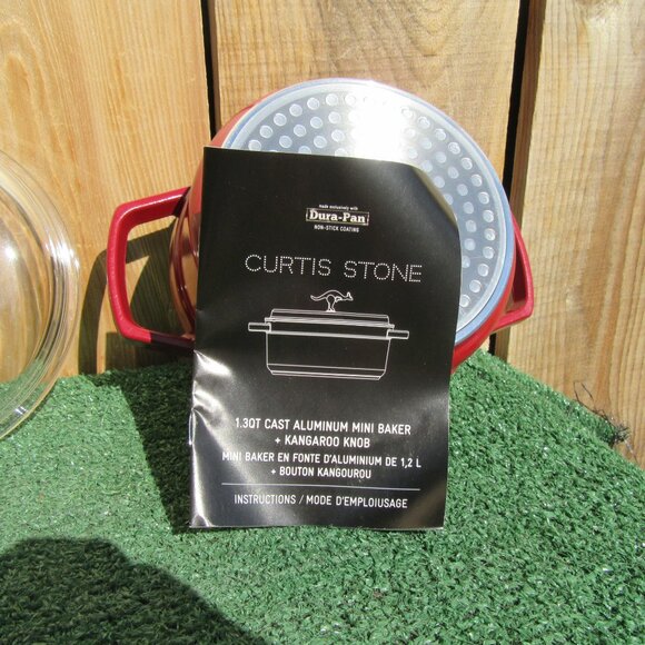 Brand New Curtis Stone Dura-Pan 1.3 qt Cast Aluminum Mini Baker + Kangaroo Knob - Picture 8 of 8